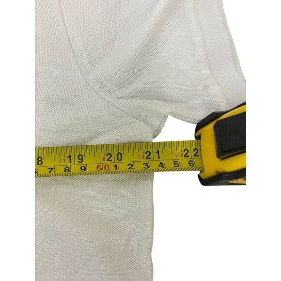 Massimo Dutti Men Polo Shirt M White Textured Short Sleeve Pullover 0755/285 NWT - Picture 9 of 10
